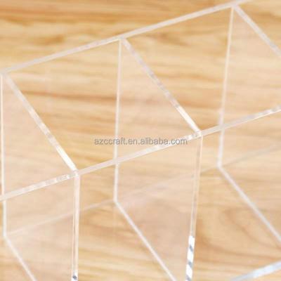 China 2022 Modern Customized Manufacturer Customized Clear Rectangular Laminated Acrylic Clear Tray For Jewelry Display for sale