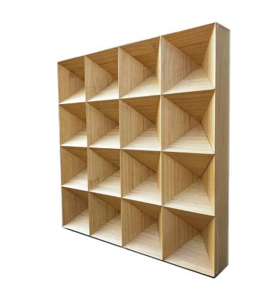 China Contemporary High Density Wooden Acoustic Diffuser Wood Panel For Sound Cortrol for sale