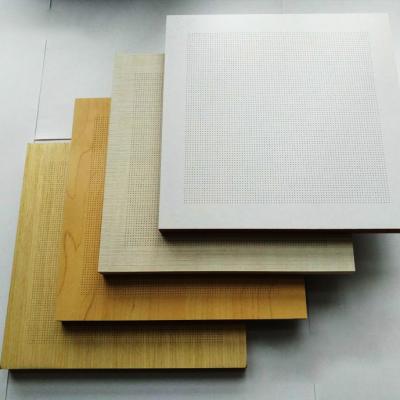 China Contemporary Low Frequency Soundproofing Micro Perforated Wood Veneer MDF Acoustic Sound Board for sale