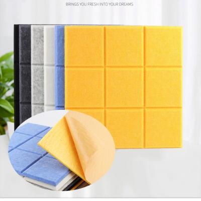 China Contemporary Acoustic Noise Pet Polyester Fiber Fireproof Synthetic Acoustic Panel for sale