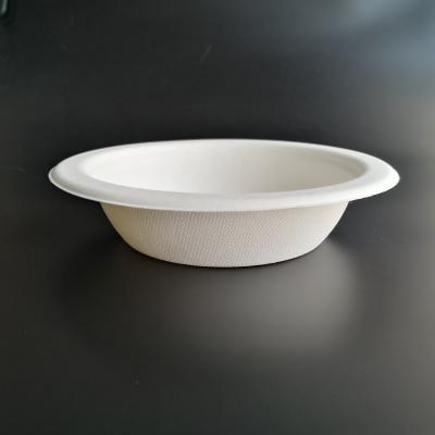 China Oil-proofing Best Selling Biodegradable Disposable Bagasse 16oz Sugarcane Paper Pulp Soup Deep Salad Bowl for sale