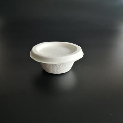 China Eco Friendly Biodegradable Oil-proofing Paper Cups Compostable Bagasse Cups for sale