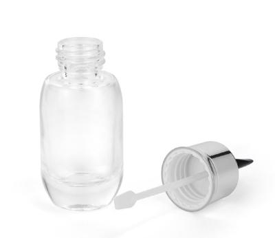 China Round 50ml Cosmetic Luxury Clear Cosmetic Oil Glass Dropper Bottles With Dropper for sale