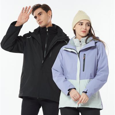 China Warm Winter Jacket Men Shell Couples Jacket Breathable Soft Anorak Thickened Mountaineering Jacket Black for sale