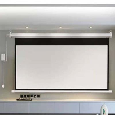 China Projector Electric Screen Indoor Projection Screens Electric Screen for sale