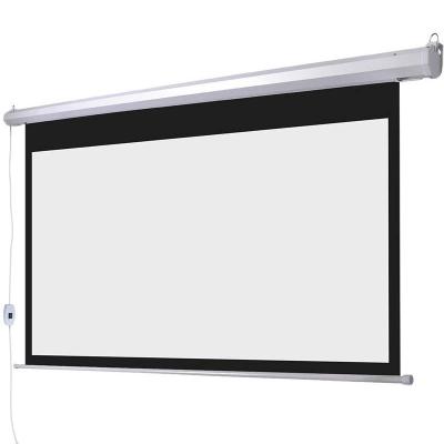 China 72 84 100 inch electric electric projection screen 4: 3 motorized projection screen for sale