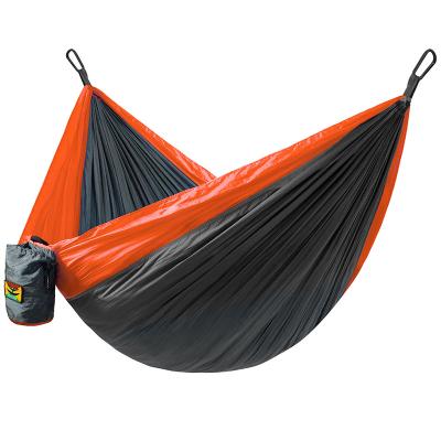 China Wholesale 350KG Capacity Rope Hammock Chair Swing For Outdoor Single And Double Hammock Parachute Nylon Outdoor Camping Hanging Hammocks for sale