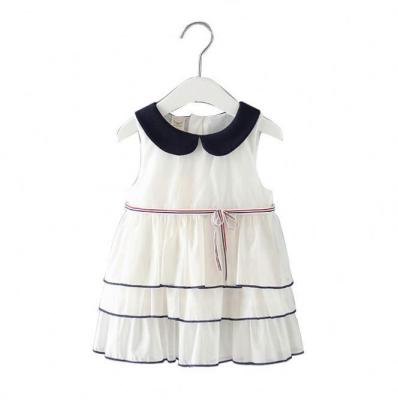 China Anti-Static Layers of Tulle Gauze Mid-Calf Dress Infants Sleeveless Summer Babies Lovely Three Hems Dress for sale