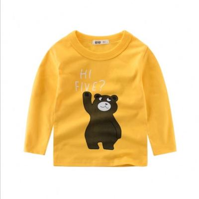 China Sustainable Children's Cotton Long Sleeve Tops Support T Shirts Boys Autumn Leggings for sale