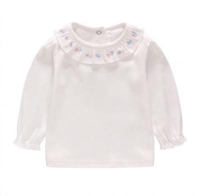 China Breathable Toddler Girls Kids Spring Autumn Long Sleeve Pure Cotton Turtle Neck T-Shirt for sale