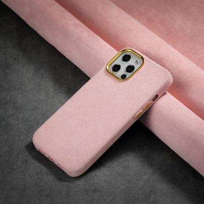 China Shockproof Cell Phone Cover Plush Suede OEM ODM ODM Shockproof Case For iPhone 13 pro 12 11 max Mini Luxury Phone Case for sale