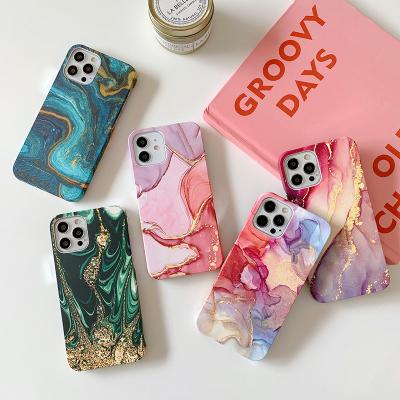 China Shockproof For iPhone 14 Case Free Sample IMD Marble Phone Case For iPhone 14 13 12 11 Pro Max for sale