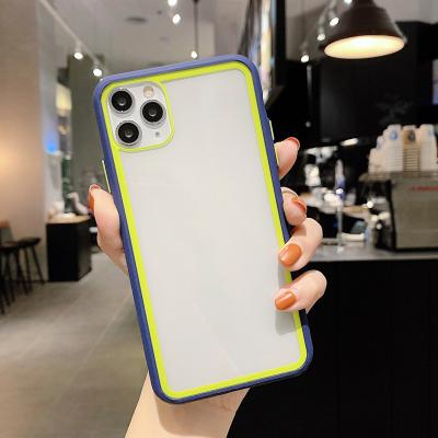 China Color Shockproof Ultra Thin Dual Clear Acrylic Mobile Phone Cases Accessories For iPhone 13 Pro Max for sale