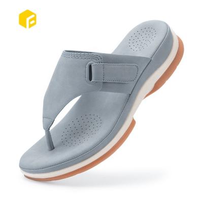 China Damping Yoga Diabetic Friendly Mat Footed Slippers Women Flip Madame Shoes Sandals Squishy Collapse Women's Flat Sandals for sale