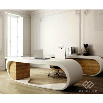 China 3 main stone products renewable! table furniture commercial office manager ceo luxury modern desk for sale