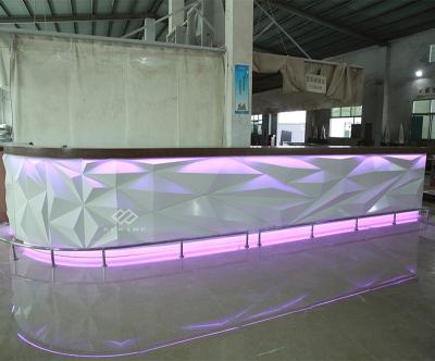 China Environment Friendly Cafe Nightclub Bar Counter Furniture Restaurant Bar Counter Special Design for sale