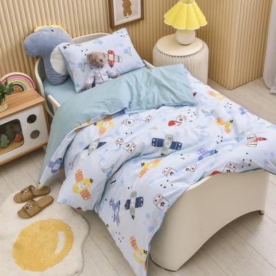 China Factory Wholesale Custom Soft Comfortable 100% Cotton Kids Bedding Set Anti-Static For Baby Bedroom for sale