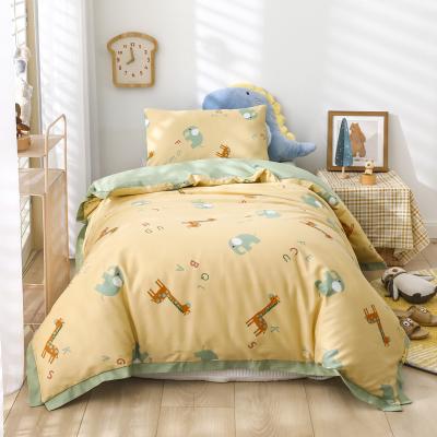 China Anti-static 100% Cotton Duvet Cover Set Super Soft Animal Pattern Sheets Duvet Cover Set Bedding For Kids for sale