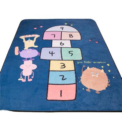 China Cotton Washable Modern Foldable Baby Comfort Play Round Folding Crawling Mat for sale