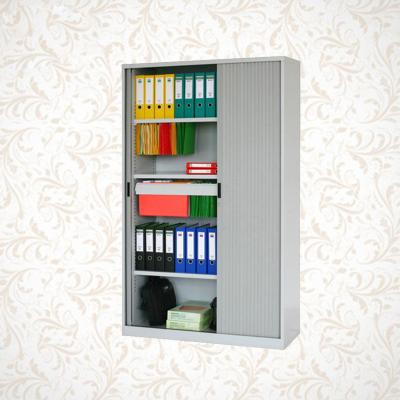 China Factory Direct Sale 2 (Size) Adjustable Rolling Shutter Door Metal File Storage Cabinet Steel Cabinet for sale