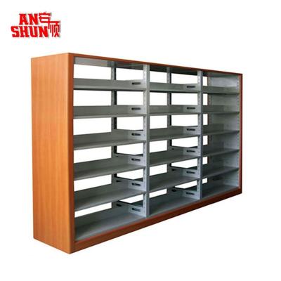 China Hot sale design bookcase shelves/modern color wooden bookrack/new book display shelves for sale