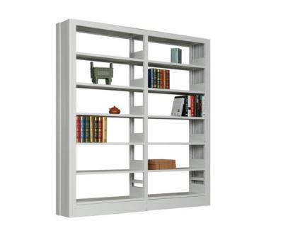 China High Quality Modern Metal Book Shelves School Library Double Side Book Shelves for sale