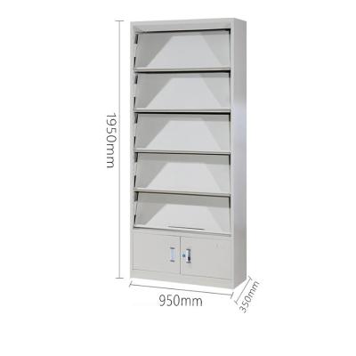 China BAS-068 Offices School Library Floor Freestanding Brochure Holder Used Newspaper Racks for sale