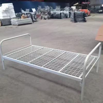 China Dorm Bed Used Dorm Furniture Steel Metal Frame Single Bed for sale