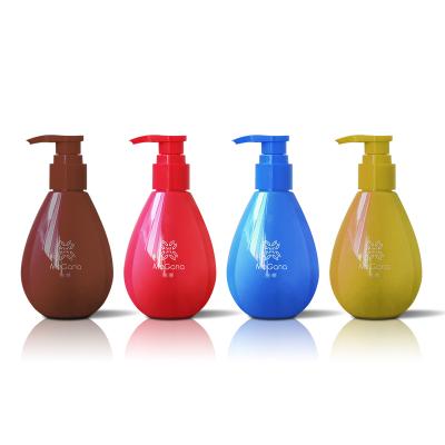 China BEAUTY PACKAGING 200ml plastic bottle with colorful pump dispenser for empty shower gel shampoo bottle for sale