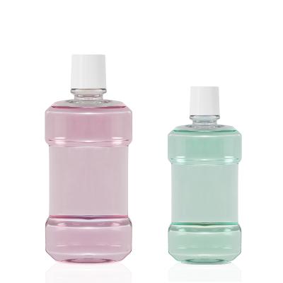 China High Quality Transparent Plastic Mouthwash Bottle 500ml Pet 300ml Personal Care Products for sale