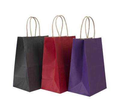 China Good Quality Factory Directly Recyclable Custom Art Logo Brown Kraft Handle Paper Bag for sale