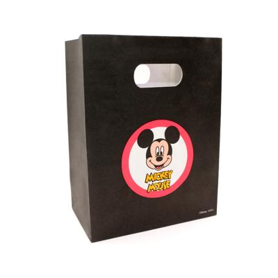 China FREE Stock Brand NC Recyclable Luxury Retail Clothing Shopping Packaging Paper Bag With Logo Black Customized OEM & ODM Sample Service; GUA for sale