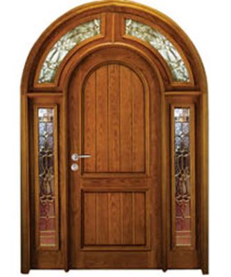 China Mid Century Modern Security Wooden Double Flush Front Door Designs For Homes In Kerala for sale