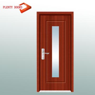 China Half Moon Modern Cheap Glass Mold Wooden Door for sale