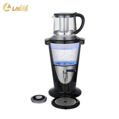 China 360 Degree Rotation Base 220-240V 1500W 3.5L Iran Glass Turkish Russian Samovar Electric Kettle Tea Maker for sale