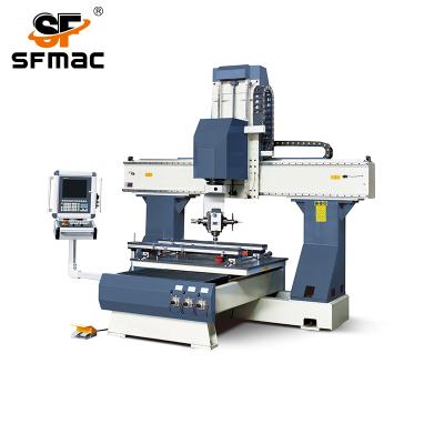 China Qingdao Sefe Woodworking Furniture Engraving Machine XA 5 Axis CNC Flat Type Router for sale