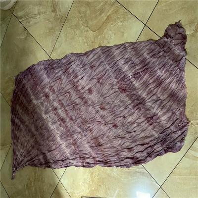 China Wholesale Neck Scarf Factory Make Plain Dyed And Crinkle 100% Long Scarf Polyester Voile Scarf for sale