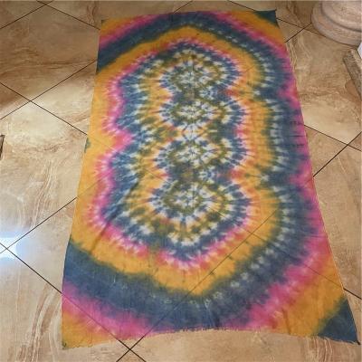 China Wholesale Neck Scarf Factory Make Printed Rainbow Color Long Scarf 100% Polyester Voile Scarf for sale