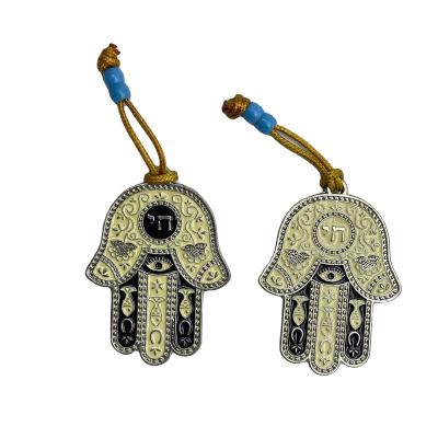 China New Fashion Gold Color Religious Hamsa Hand Fatima Palm Pendant For Women Ornament for sale