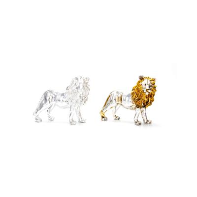 China New Design Cheap Custom Gold Lion Animal Metal Ornament From Europe for sale