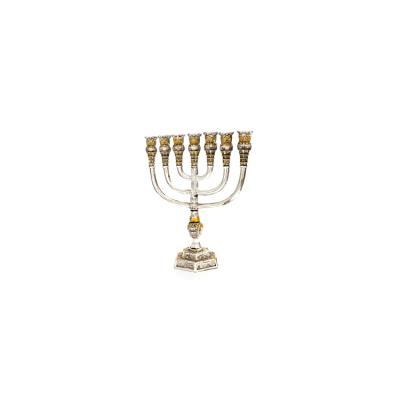 China Religious Activities Judaism Artware Handwork Menorah Religious Candlestick For Sale for sale