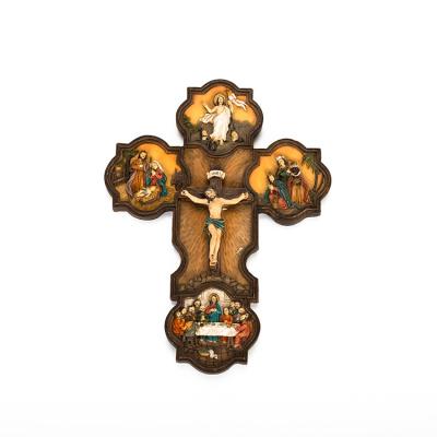 China Europe Religious Resin Cross Wall Crafts for sale