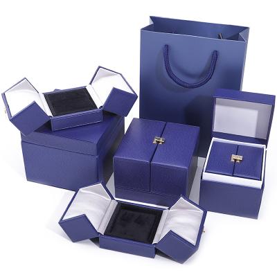 China Double Door Storage Velvet Jewelry Box for Newest Style Packaging of Luxury Accessories for sale