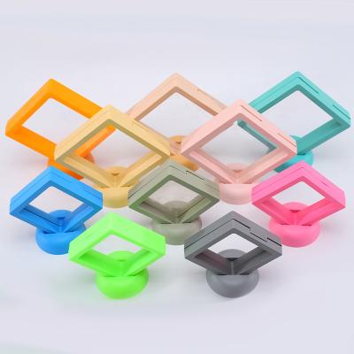 China Multiple Colors Suspension Jewelry Display Box With Transparent PE Film for sale