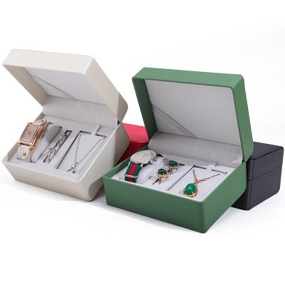 China Multi-Functional Practical Watch Packaging Case Pendant Storage Box with Triple Cells for sale