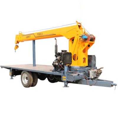 China TRUCK CRANE 5 Ton 8 Ton 12 Ton Mini Boom Telescopic Agriculture Crane Tractor Mounted Crane for sale