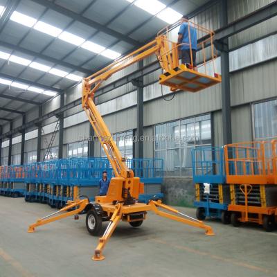 China Other 8m Lifting Portable Aerial Work Platform Trailer Arm Folding Crane for sale