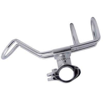 China Marine Hardware Boat Yacht Accessories Fishing Rod Holder Pole Bracket Bracket Clamp Marine Grade Stainless Steel 316 on 26 or 32mm Boat Accessory Rail Mount for sale