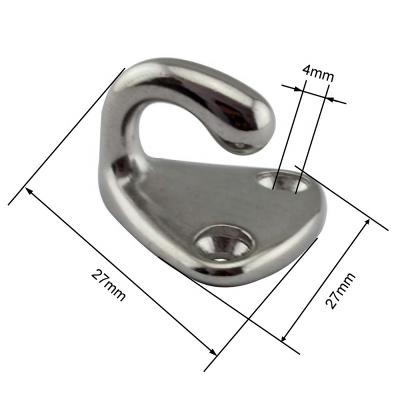 China Pontoon 316 Stainless Steel Fender Hook Closed Open Type Marine Sailboat Hardware Fender Hook Polish for sale