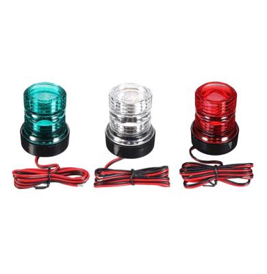 China Pontoon 12-24V Marine Boat Yacht Navigation Light All Around 360 Degree 3 Color Waterproof LED Anchor Light Boat Accessories Marine for sale